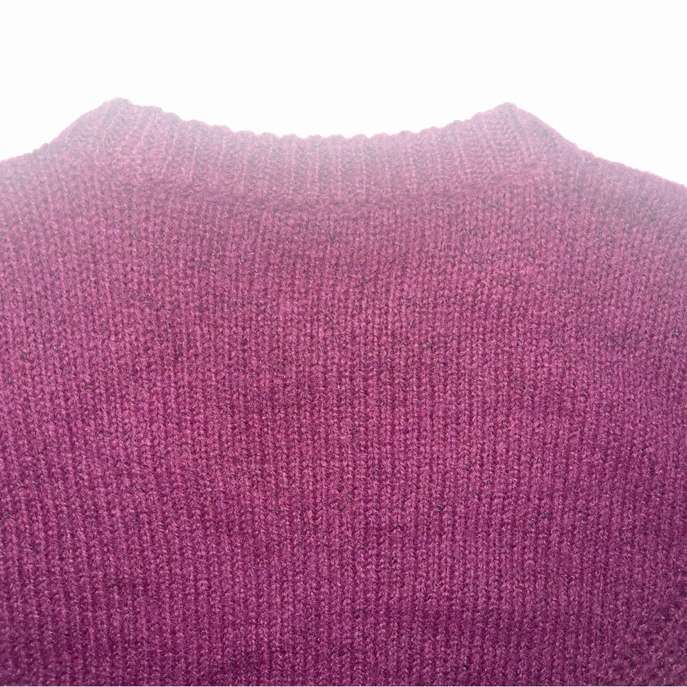 Madewell Women’s Purple Wool-Blend Wedge Sweater Sz XS - Picture 10 of 13